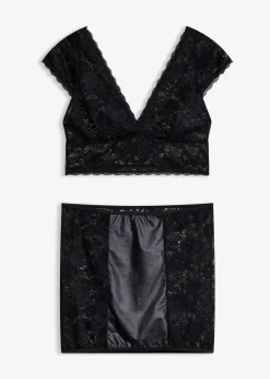 bonprix Brassière + jupe (ens. 2 pces)|Femme Lingerie Érotique