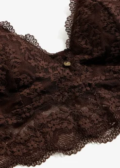 bonprix Brassière sans armatures à dentelle florale|Femme Dessous|Soutiens-Gorge
