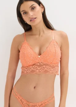 bonprix Brassière sans armatures à dentelle florale|Femme Dessous|Soutiens-Gorge