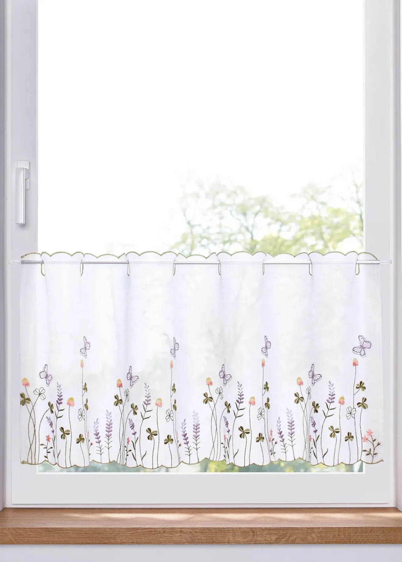 bonprix Vitrages/Brise-Bise|Rideaux & Stores|Brise-bise à broderie florale