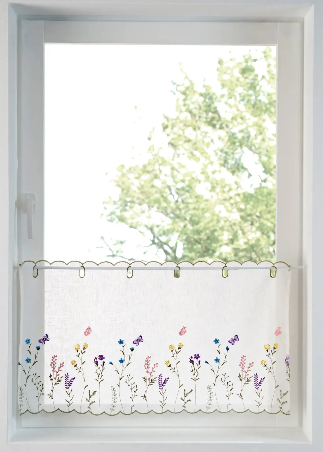 bonprix Vitrages/Brise-Bise|Rideaux & Stores|Brise-bise à broderies florales