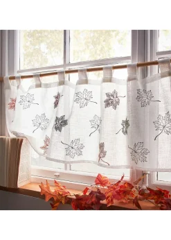 bonprix Vitrages/Brise-Bise|Brise-bise à feuilles brodées