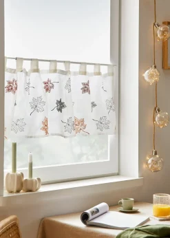 bonprix Vitrages/Brise-Bise|Brise-bise à feuilles brodées