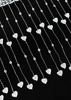 bonprix Brise-bise à fils avec cœurs| Vitrages/Brise-Bise