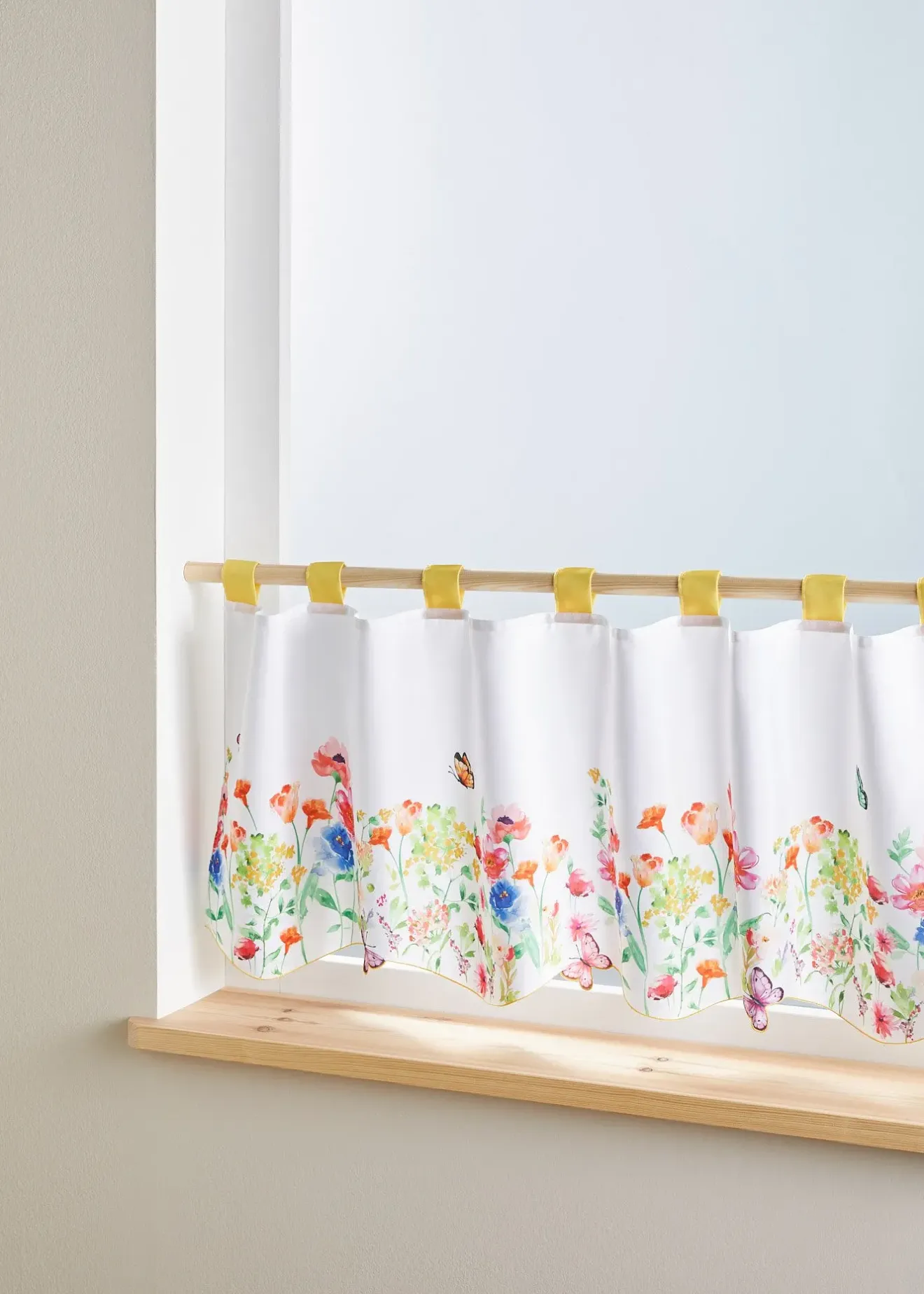 bonprix Brise-bise à imprimé floral| Vitrages/Brise-Bise|Rideaux & Stores