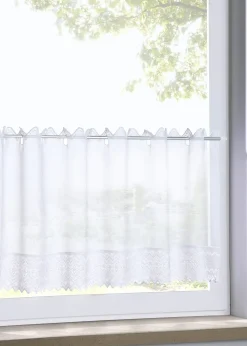 bonprix Vitrages/Brise-Bise|Brise-bise avec bordure brodée