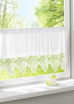 bonprix Brise-bise avec bordure crochetée| Vitrages/Brise-Bise