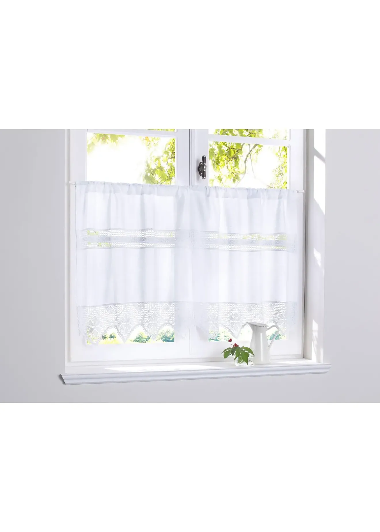 bonprix Brise-bise avec bordure crochetée| Vitrages/Brise-Bise