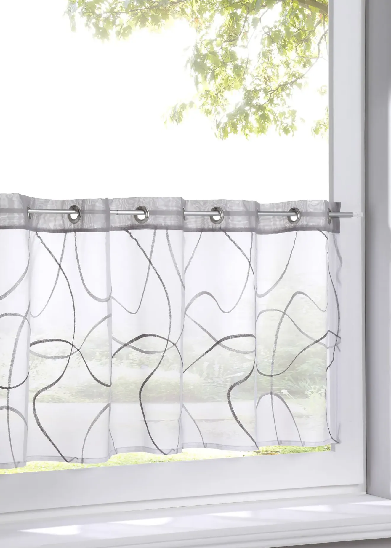 bonprix Brise-bise brodé| Vitrages/Brise-Bise