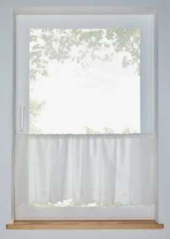 bonprix Vitrages/Brise-Bise|Brise-bise brodé en coton