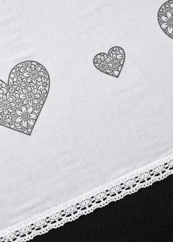 bonprix Brise-bise coton à imprimé cœur| Vitrages/Brise-Bise