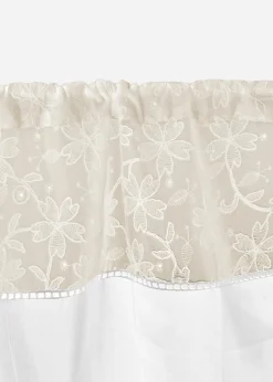 bonprix Brise-bise en coton avec broderies| Vitrages/Brise-Bise