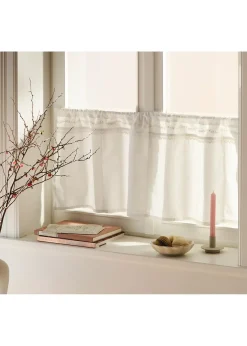 bonprix Vitrages/Brise-Bise|Brise-bise en coton avec bordure dentelle