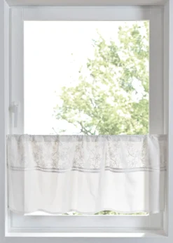 bonprix Brise-bise en coton avec broderies| Vitrages/Brise-Bise