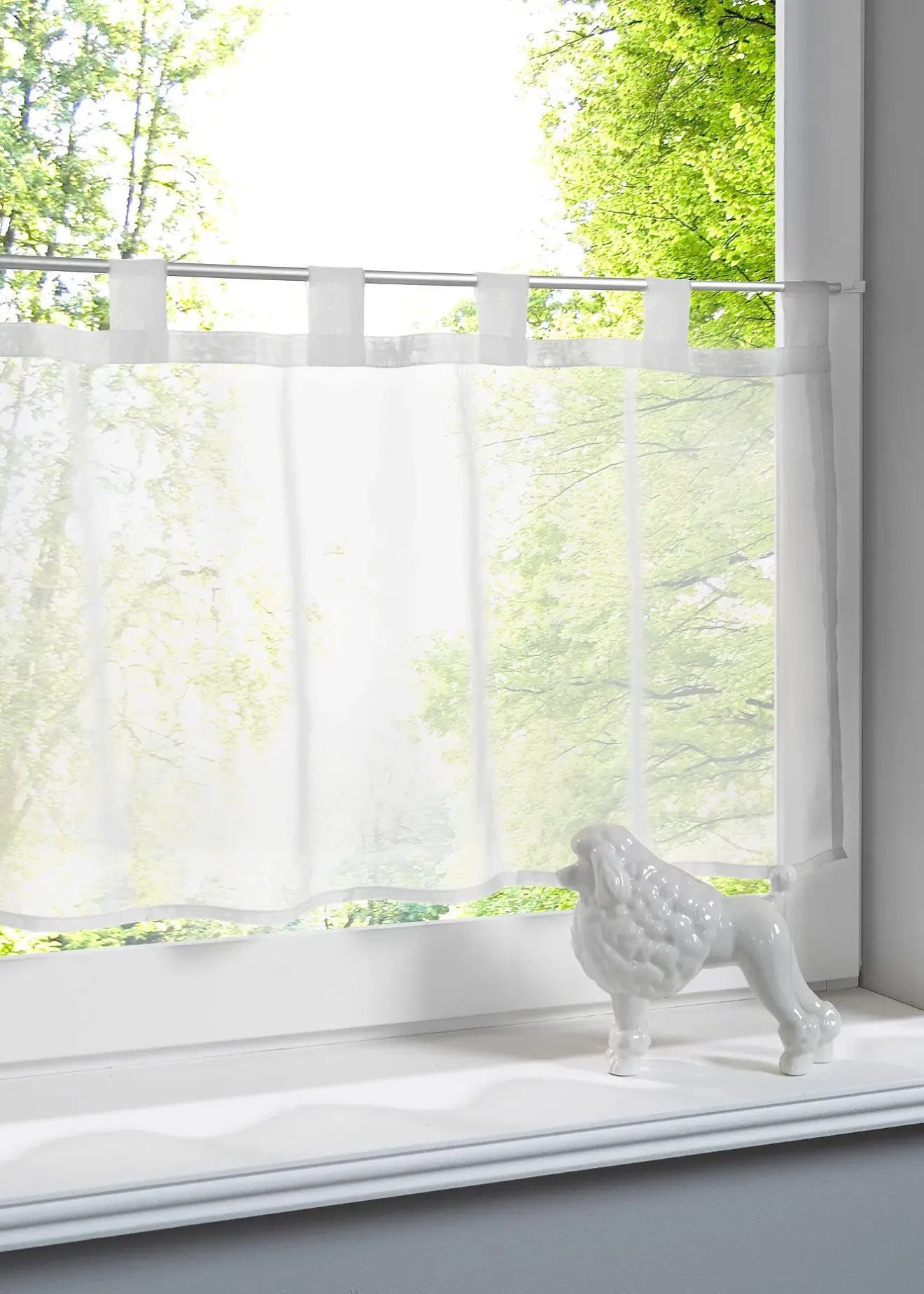 bonprix Brise-bise uni avec polyester recyclé| Vitrages/Brise-Bise