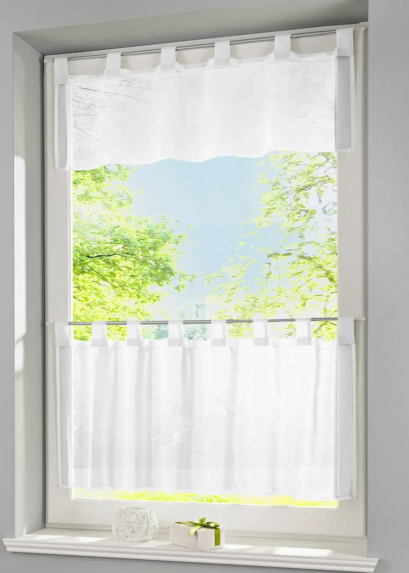 bonprix Brise-bise uni avec polyester recyclé| Vitrages/Brise-Bise