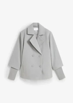 bonprix Caban avec manches en maille|Femme Vestes & Manteaux