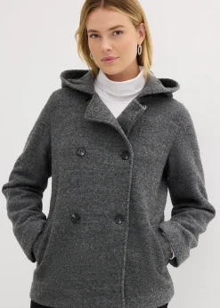 Femme bonprix Vestes & Manteaux|Caban en maille bouclette douce