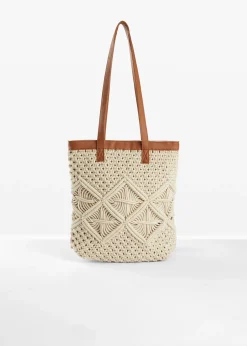 bonprix Cabas en macramé|Femme Sacs
