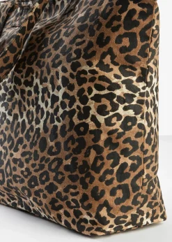 Femme bonprix Sacs|Cabas en toile motif léopard