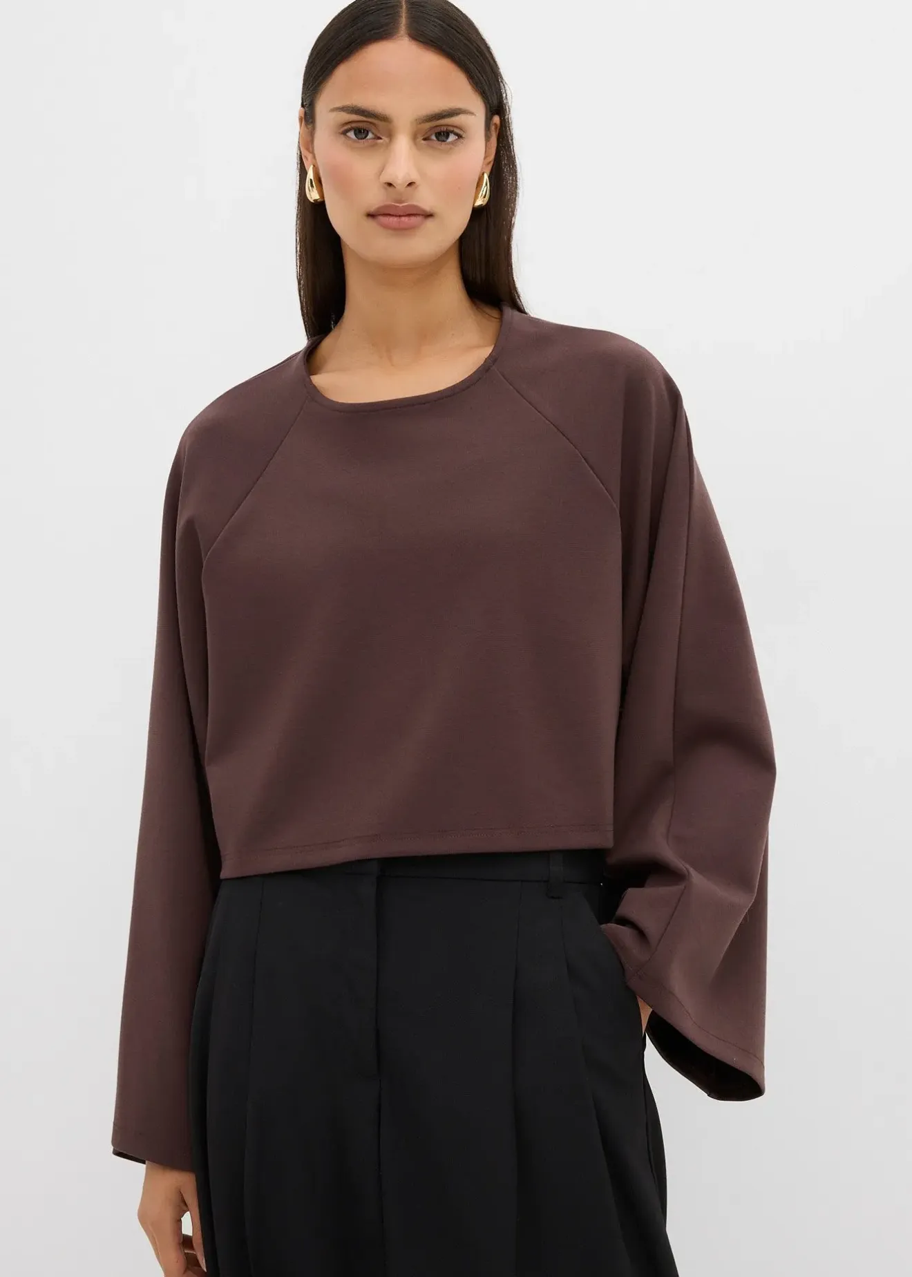 bonprix Cape à manches longues|Femme T-Shirts & Tops