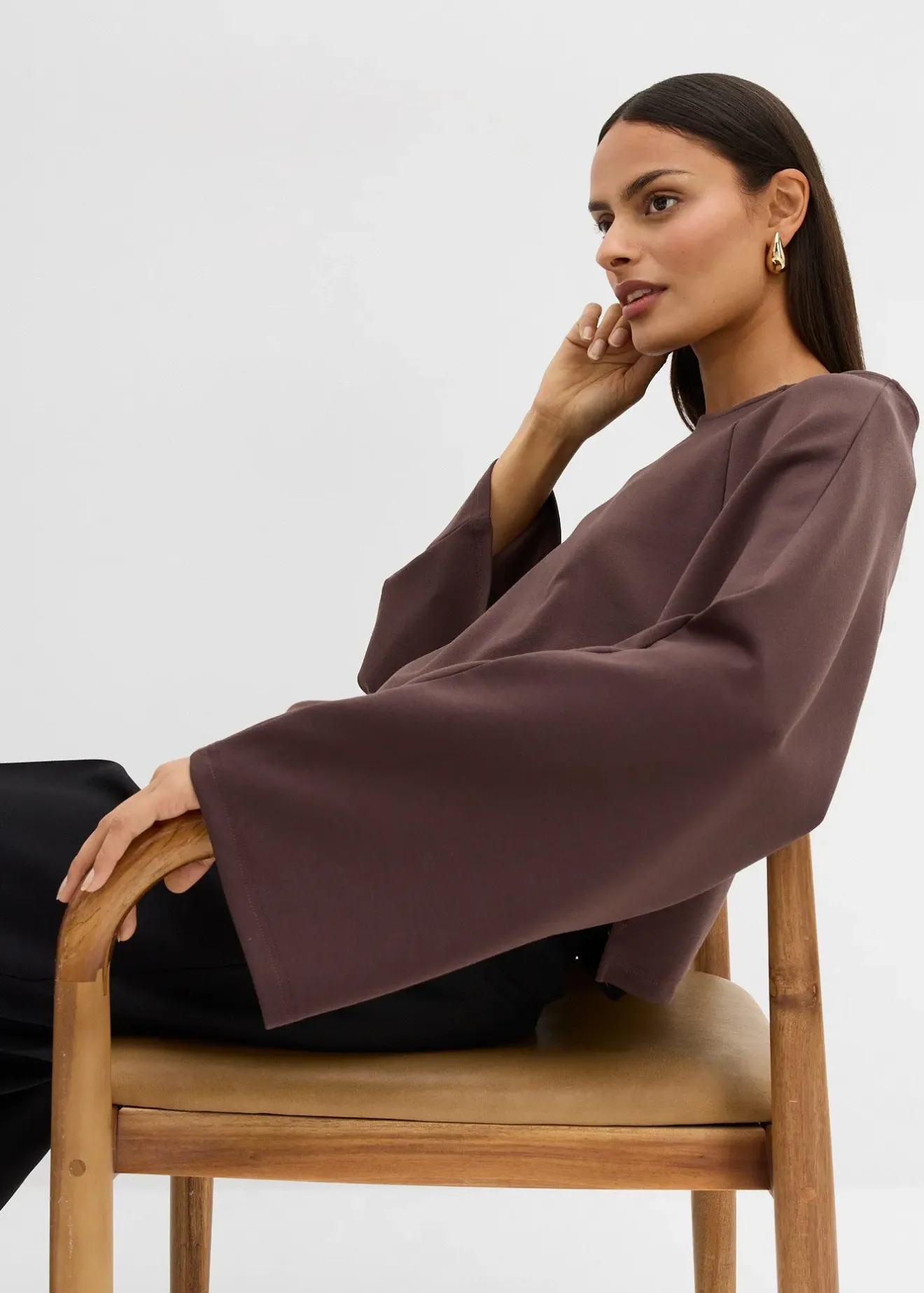 bonprix Cape à manches longues|Femme T-Shirts & Tops