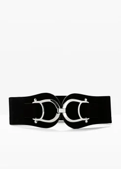 bonprix Ceinture extensible avec grande boucle|Femme Ceintures