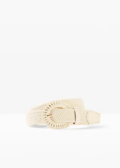 Femme bonprix Ceintures|Ceinture tressée extensible avec boucle recouverte