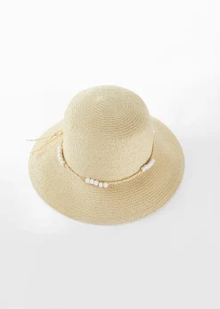 Femme bonprix Bonnets, Chapeaux & Co.|Vêtements De Plage|Chapeau de paille en fibre de papier