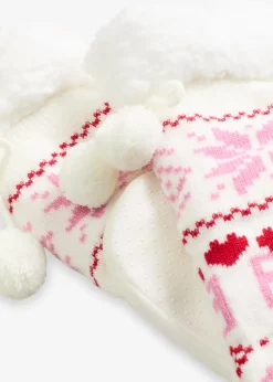 Femme bonprix Homewear|Chaussettes & Collants|Chaussettes douillettes à doublure polaire et semelle intégrée