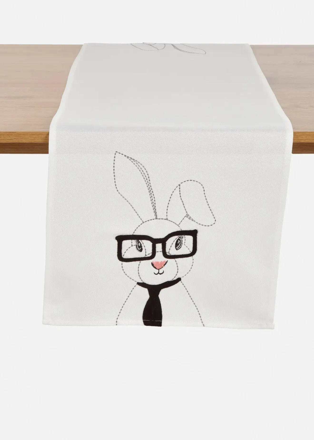 bonprix Chemin de table avec broderie de lapins| Arts De La Table|Linge De Table