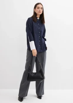 Femme bonprix Chemisiers|Chemise à rayures tennis, viscose mélangée