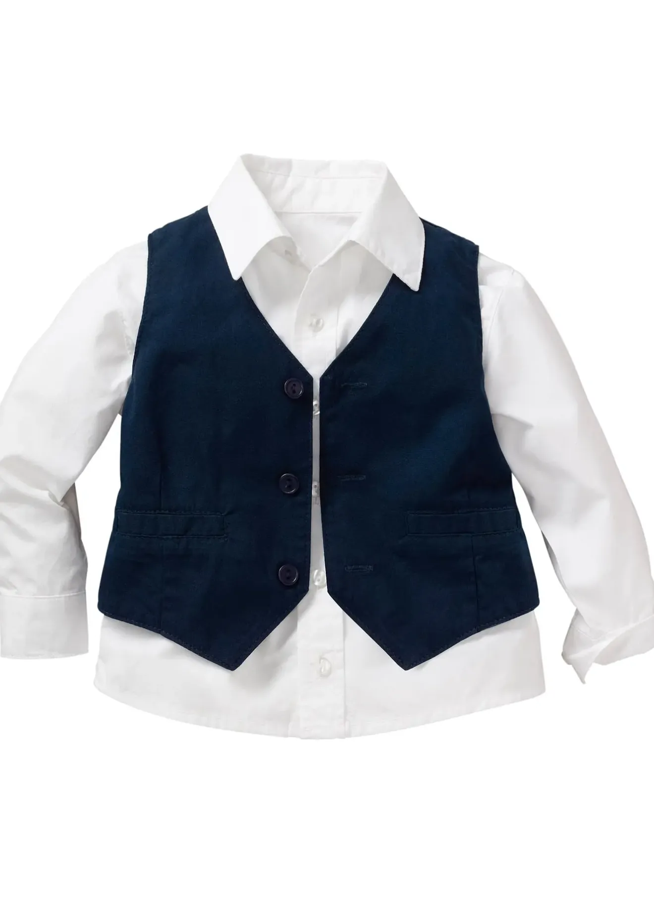Enfant bonprix Vêtements Enfant|Pantalons & Leggings|Chemise + veston + pantalon 100% coton (ens. 3 pces)