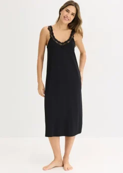 Femme bonprix Lingerie Nuit|Chemise de nuit à dentelle