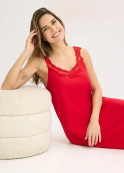 bonprix Chemise de nuit à dentelle|Femme Lingerie Nuit