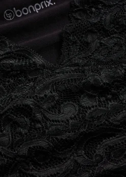 bonprix Chemise de nuit avec empiècement dentelle|Femme Lingerie Nuit