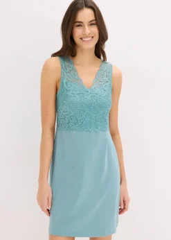 Femme bonprix Lingerie Nuit|Chemise de nuit avec empiècement dentelle