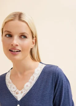 bonprix Chemise de nuit boutonnée|Femme Lingerie Nuit