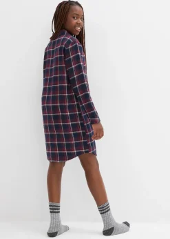 bonprix Chemise de nuit boutonnée en flanelle douce|Enfant Vêtements Enfant