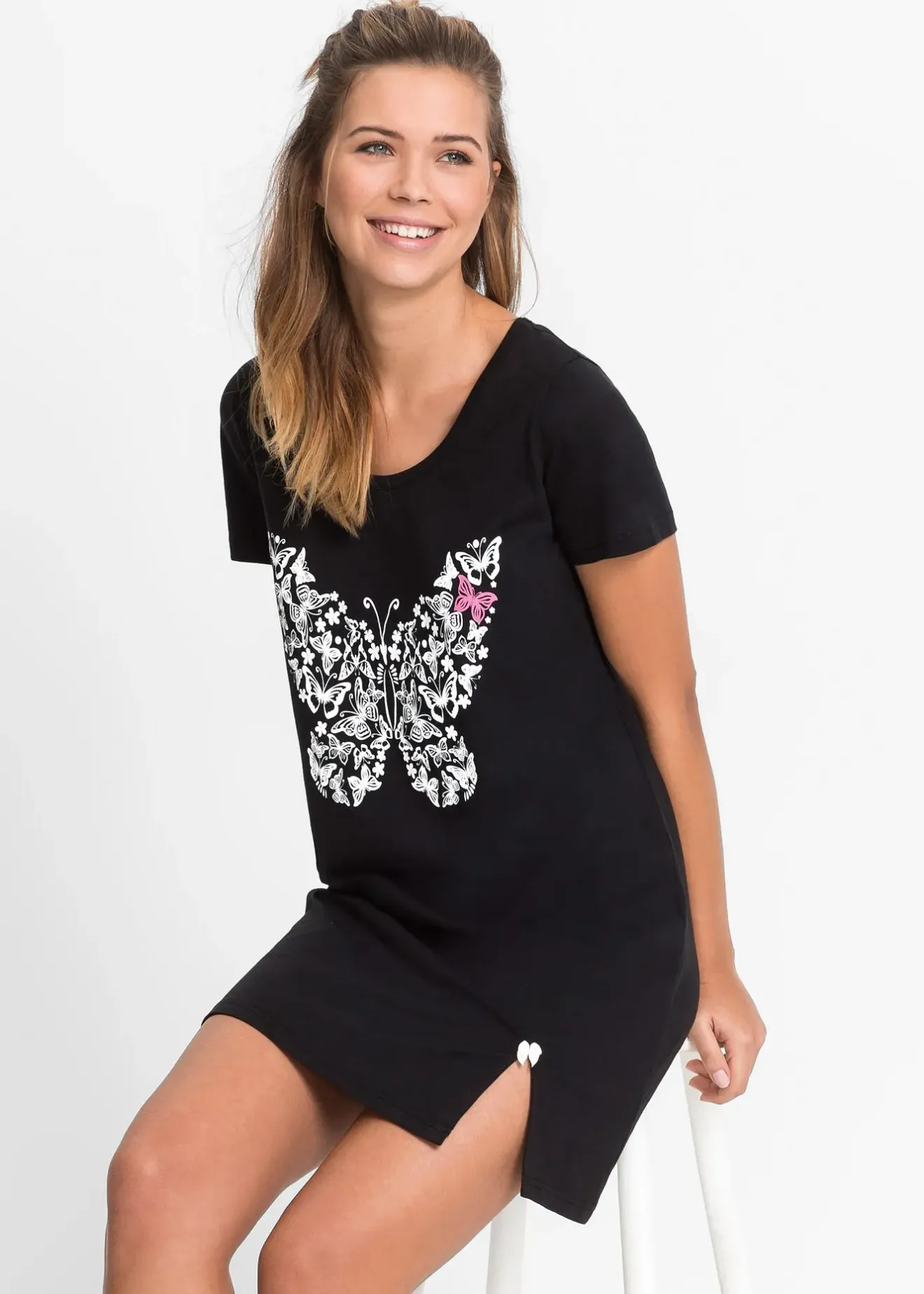 Femme bonprix Lingerie Nuit|Chemise de nuit courte