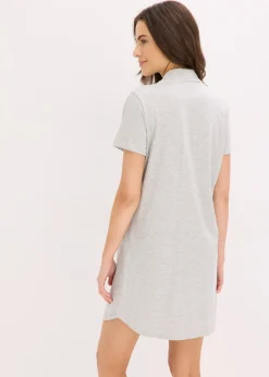 bonprix Chemise de nuit courte 100% coton|Femme Basiques|Lingerie Nuit