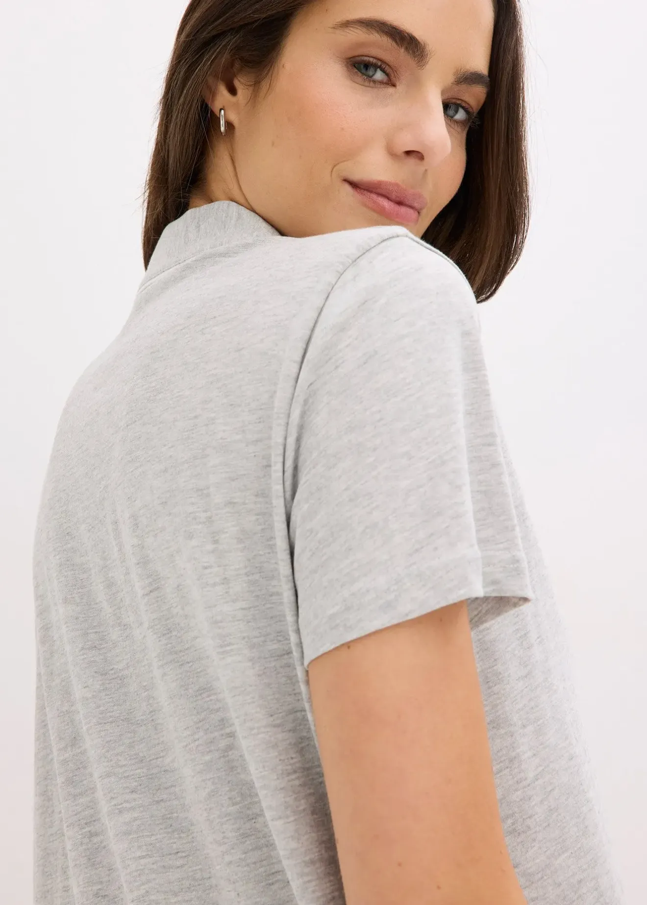 bonprix Chemise de nuit courte 100% coton|Femme Basiques|Lingerie Nuit