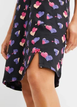 bonprix Chemise de nuit courte 100% coton|Femme Lingerie Nuit