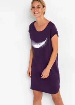 Femme bonprix Lingerie Nuit|Chemise de nuit courte 100% coton