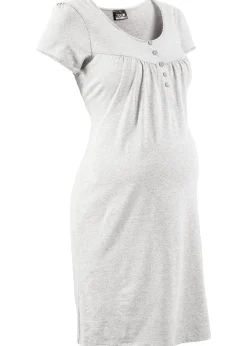 bonprix Chemise de nuit d’allaitement coton|Femme Maternité|Basiques