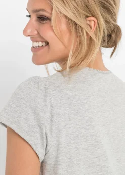 bonprix Chemise de nuit d’allaitement coton|Femme Maternité|Basiques