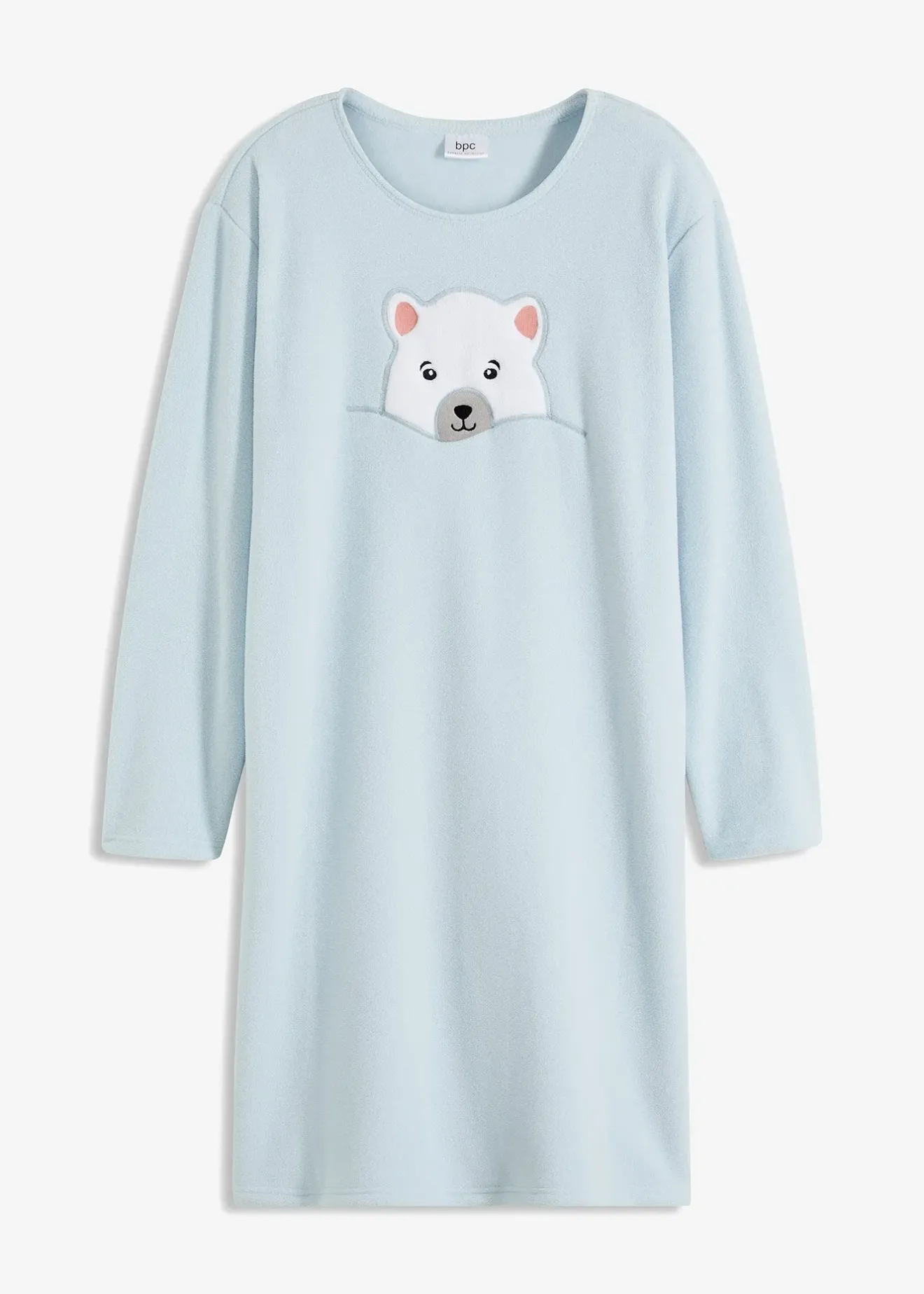 Femme bonprix Homewear|Lingerie Nuit|Chemise de nuit en polaire avec application