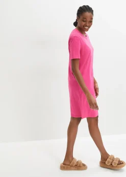 Femme bonprix Basiques|Lingerie Nuit|Chemise de nuit oversize en fil flammé