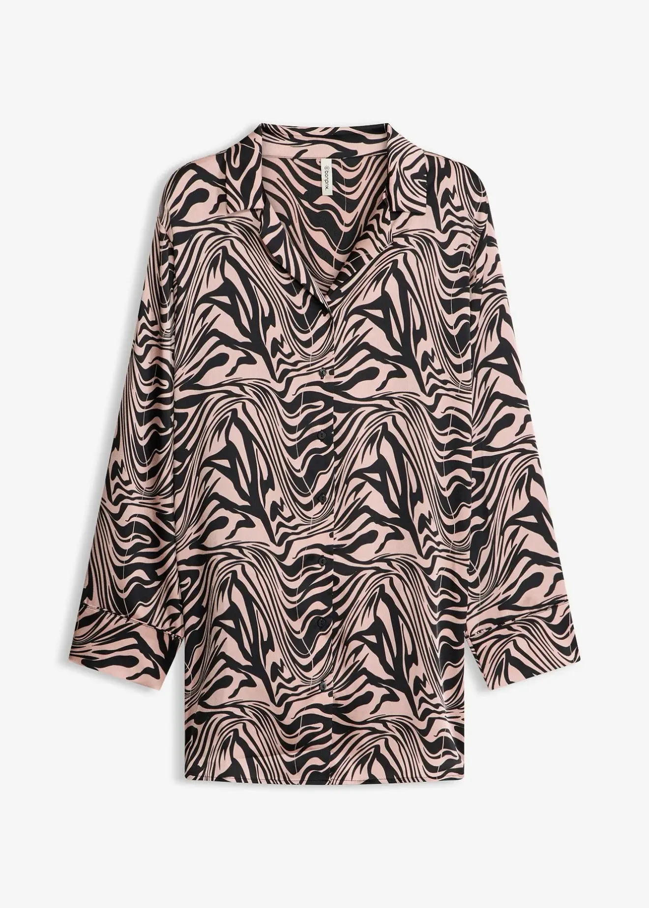 bonprix Chemise de nuit tissée en satin|Femme Lingerie Nuit