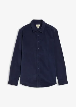 Homme bonprix Chemises|Chemise douce en velours de coton côtelé extensible